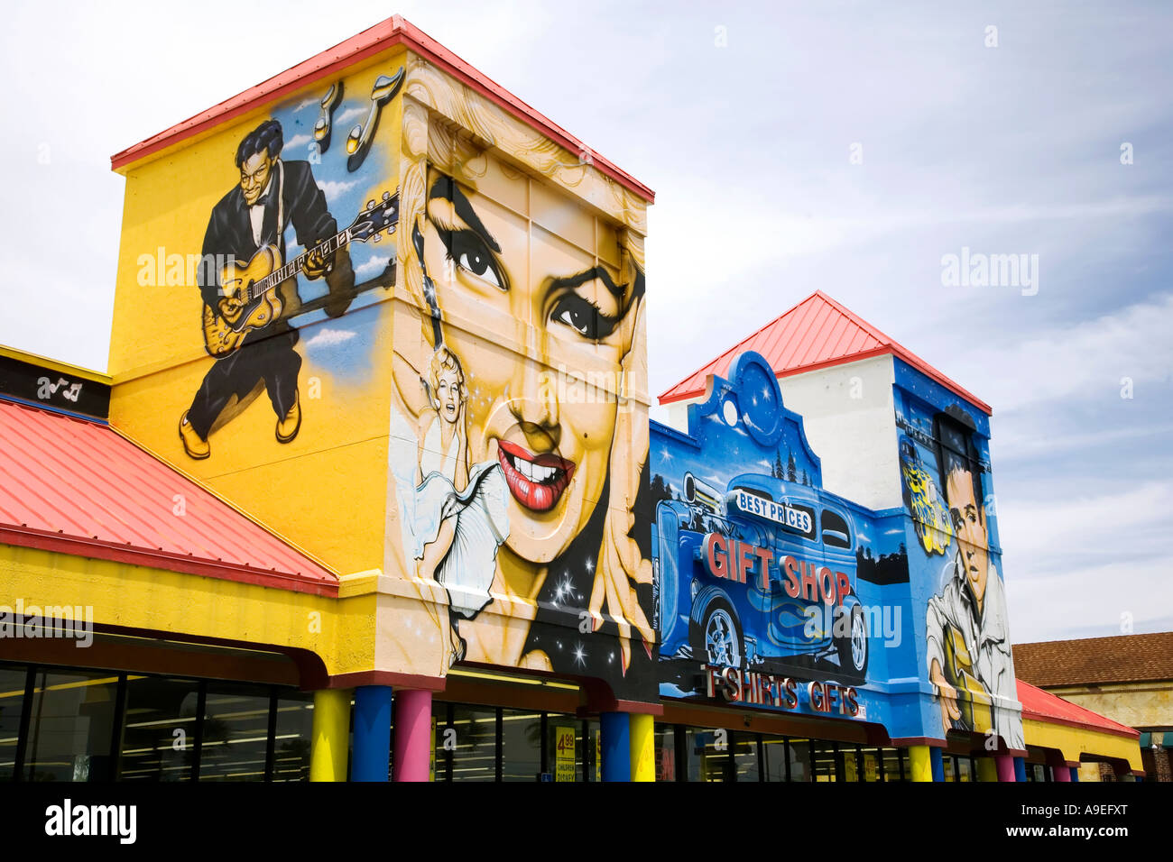 Das Geschenk Shop Streifen Kissimmee Florida USA Stockfoto