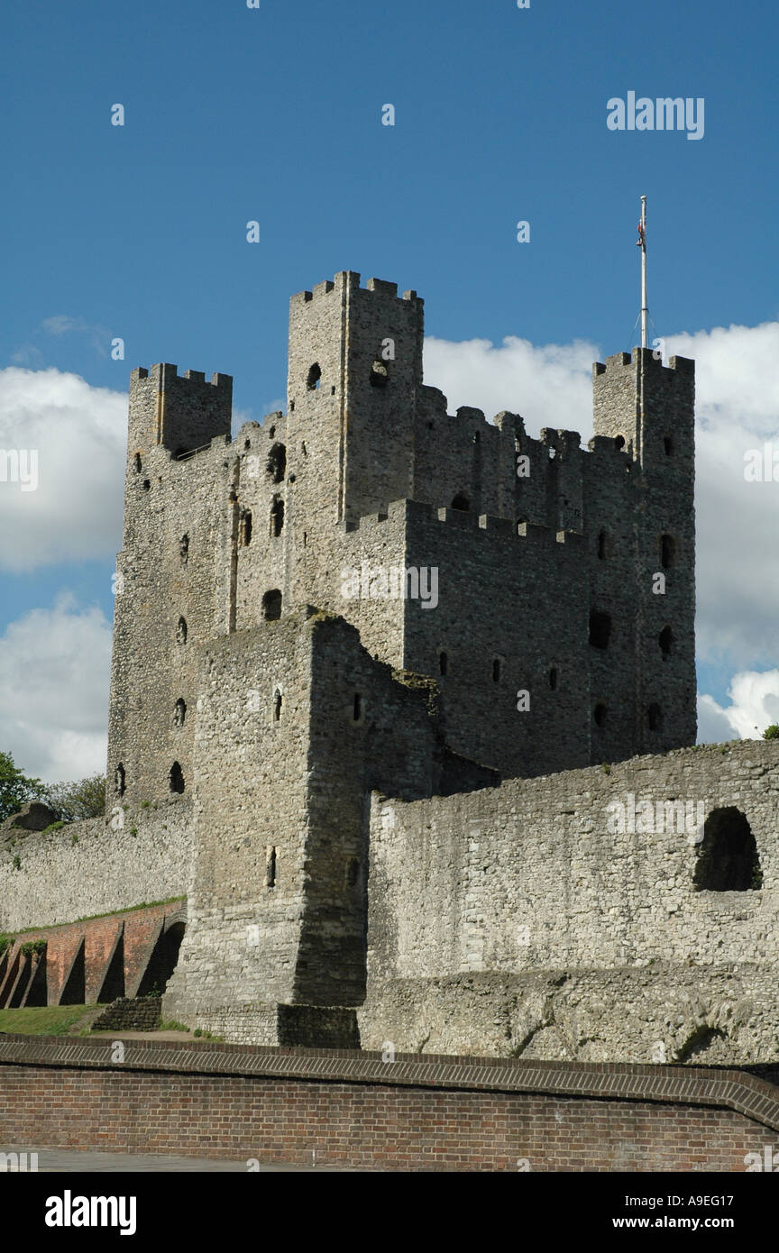 Rochester Castle Kent England Stockfoto