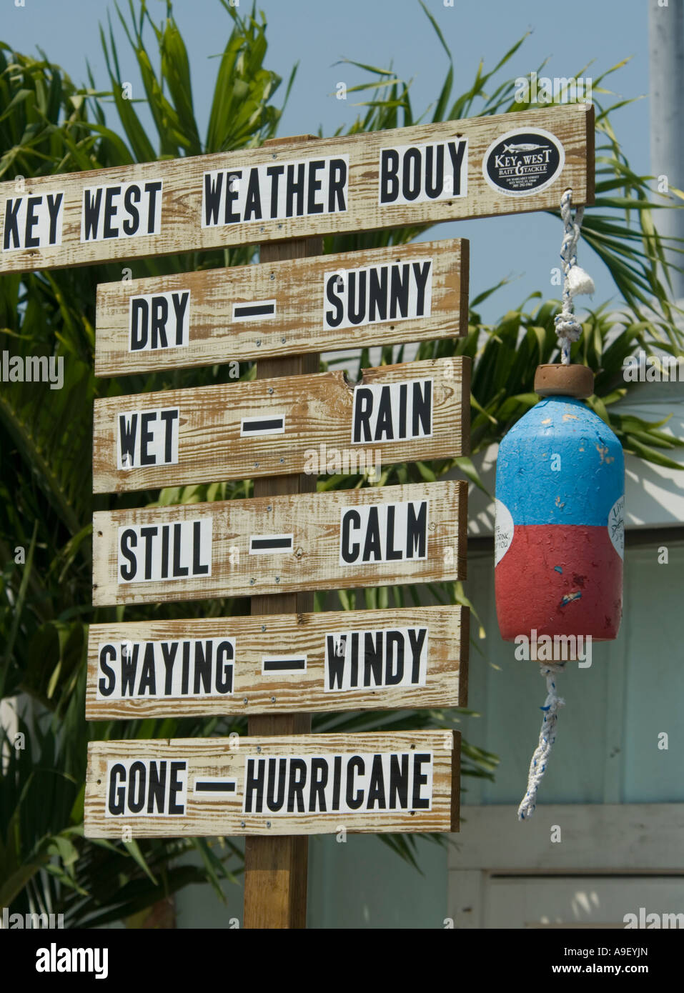 Wetter-Boje Key West Florida USA Stockfoto