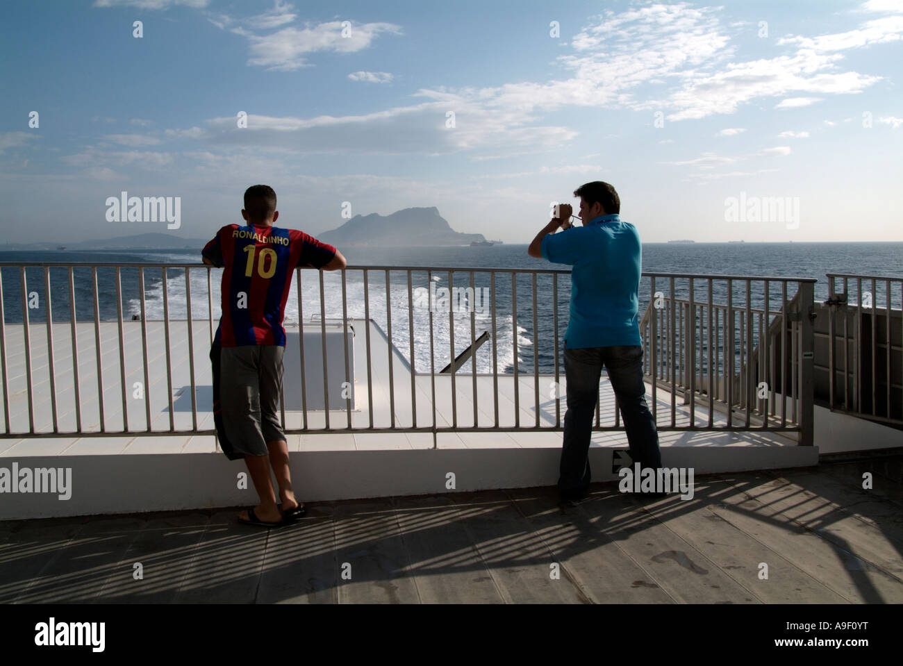 Scheidenden Felsen von Gibraltar Stockfoto