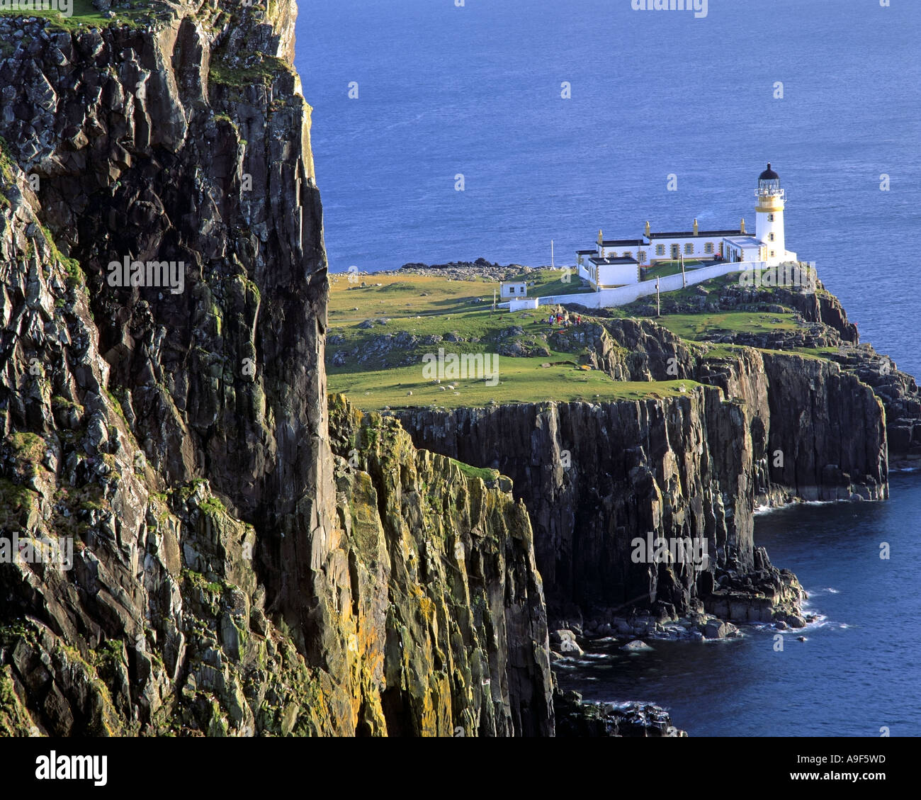 GB - Schottland: Landschaftlich Point Lighthouse auf der Isle Of Skye Stockfoto