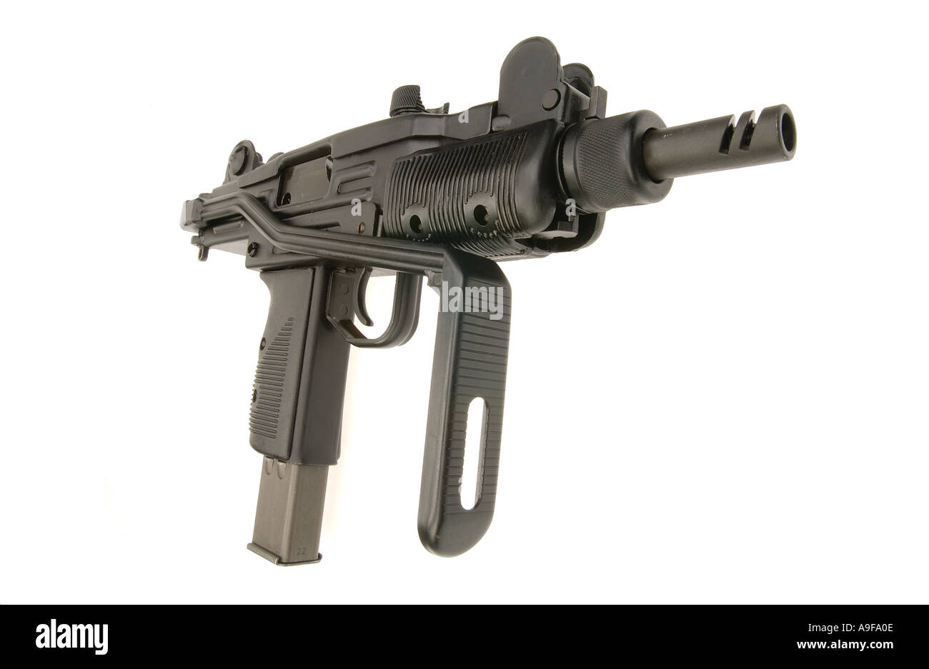 UZI 9mm Maschinengewehr Isreali automatische Waffe Stockfoto