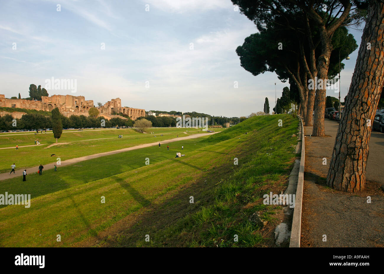 Circus Maximus und Palatin Rom Italien Europa Stockfoto
