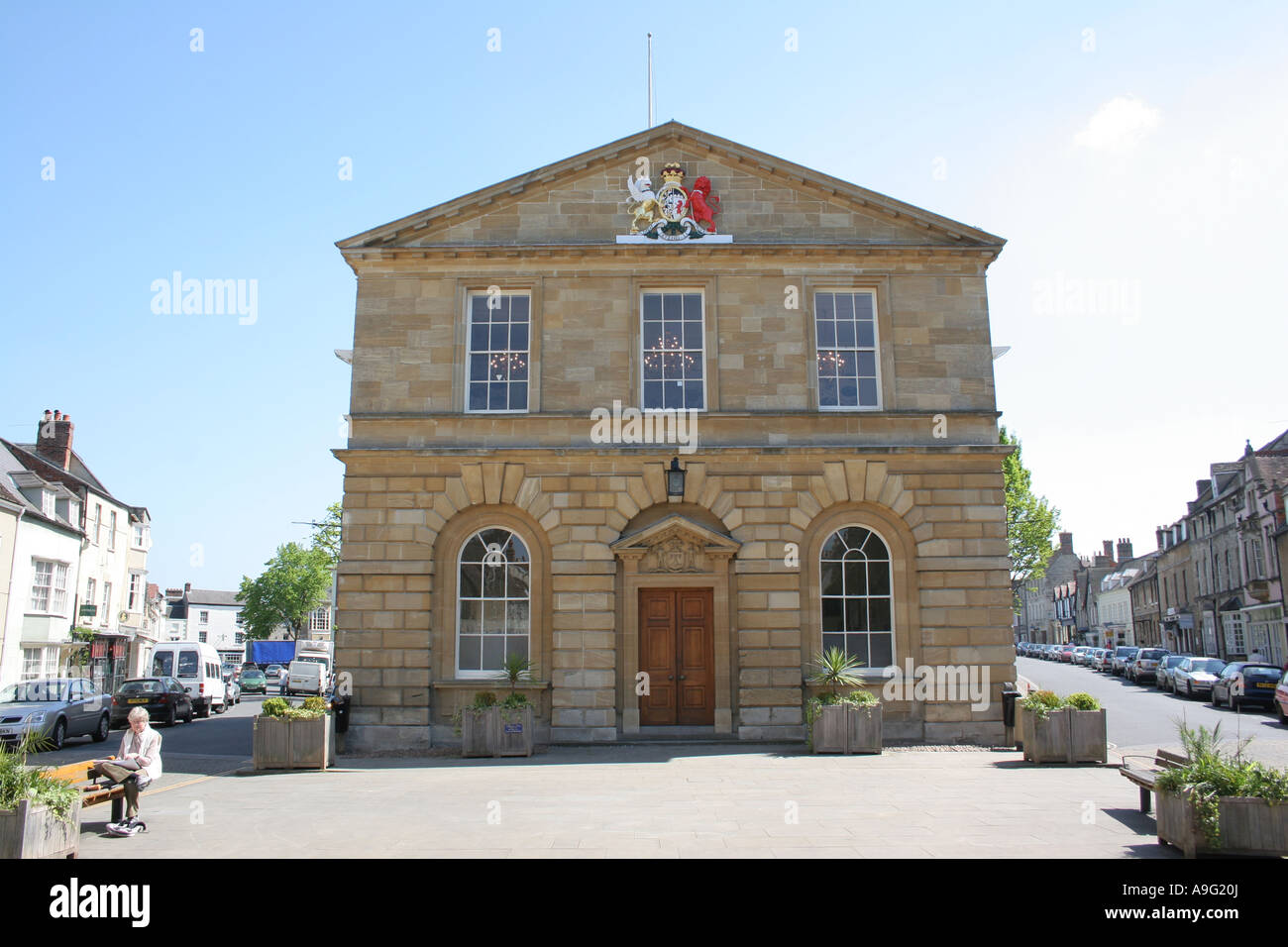 Das Rathaus in Woodstock Oxfordshire UK. Stockfoto