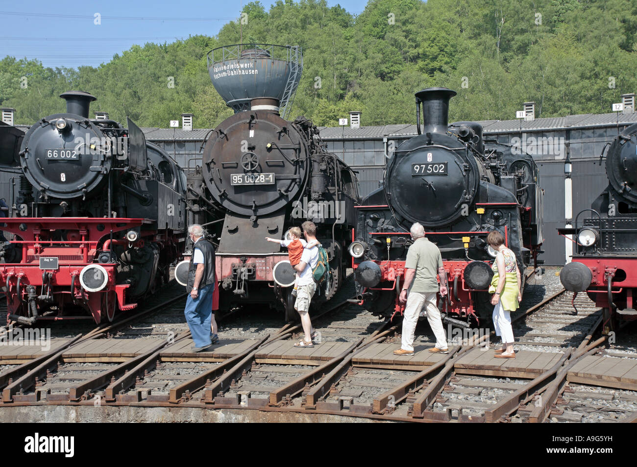 Eisenbahnmuseum, Deutschland, Nordrhein-Westfalen, Ruhrgebiet, Bochum-Dahlhausen Stockfoto