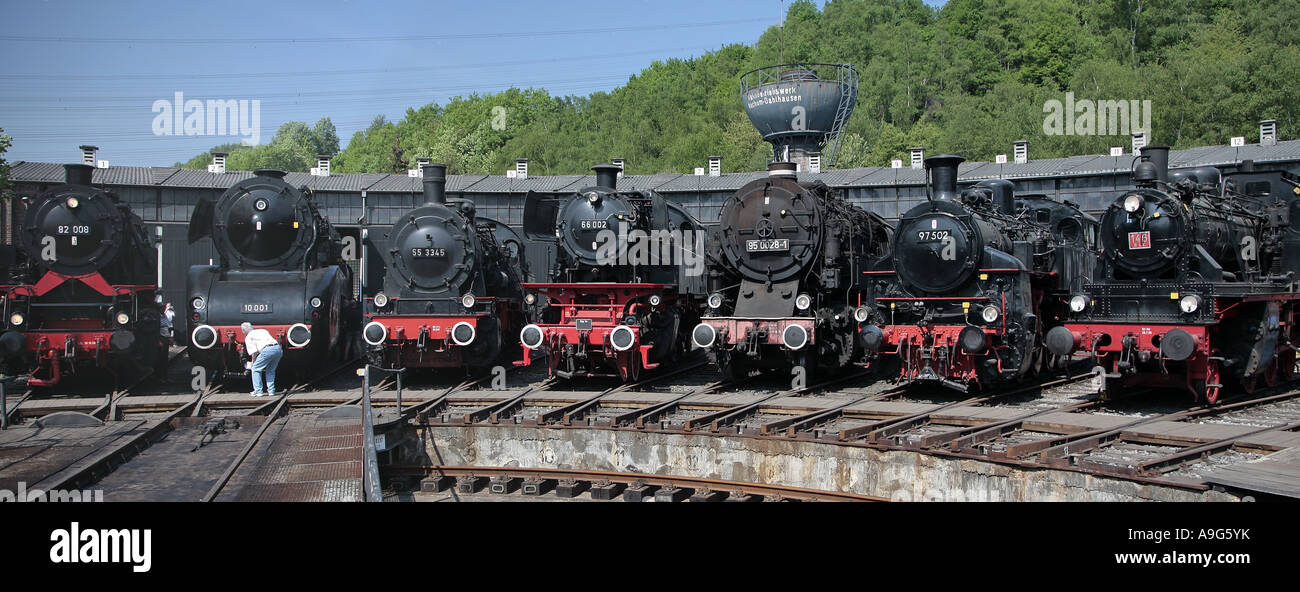 Eisenbahnmuseum, Deutschland, Nordrhein-Westfalen, Ruhrgebiet, Bochum-Dahlhausen Stockfoto