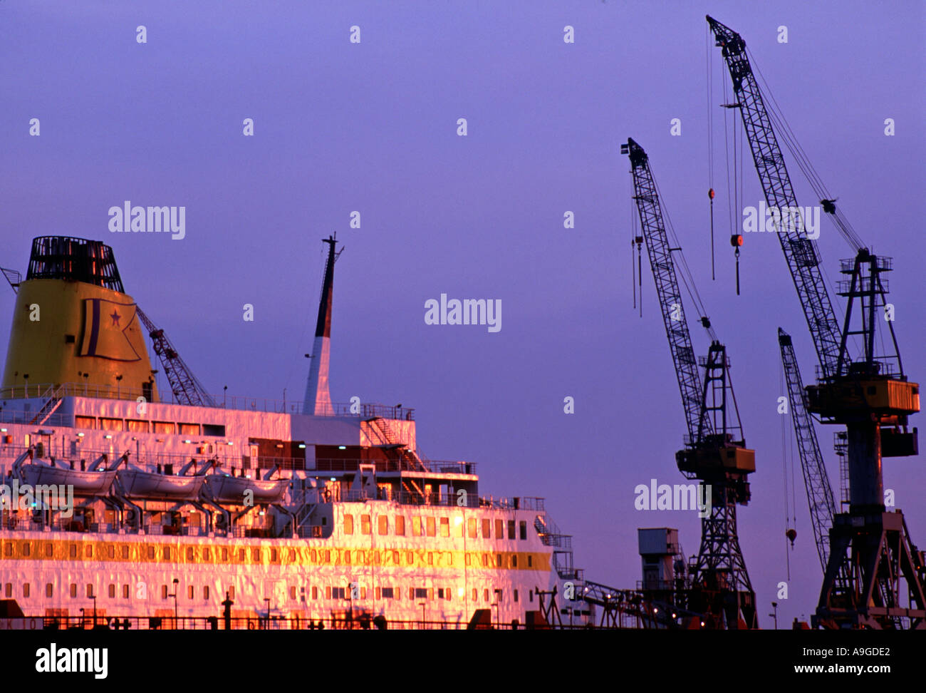 Der Hamburger Hafen, Deutschland Stockfoto