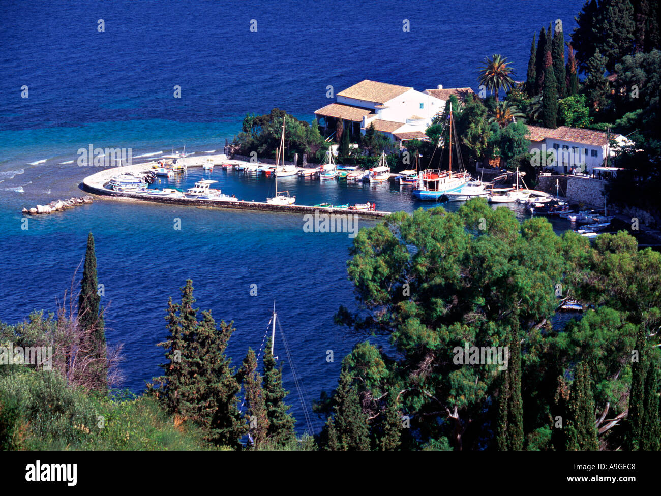 Kringels, Korfu, Griechenland Stockfoto