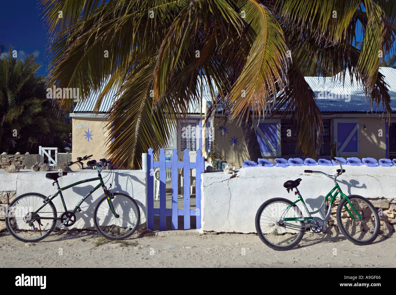 Balfour Stadt, Salt Cay Insel, Türken & Caicos, Caribbean Stockfoto