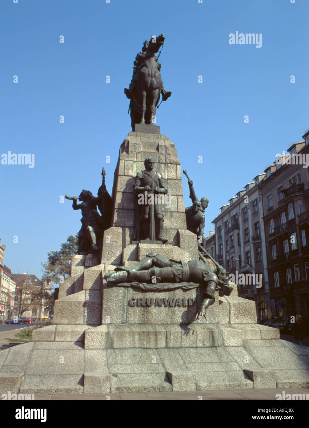 Denkmal für die Schlacht von Grunwald, 15. Juli 1410, Krakow, malopolska, Polen. Stockfoto