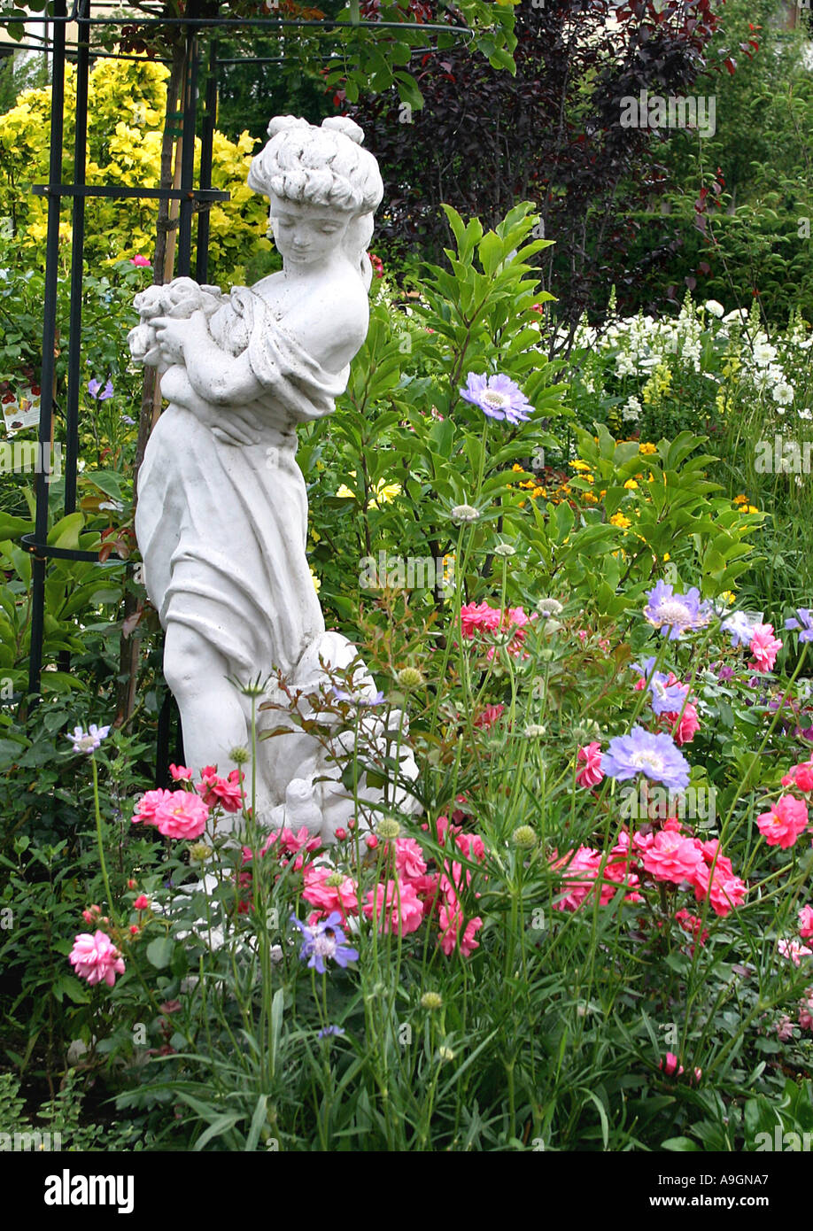Gartendekoration, Garten Skulptur Stockfoto