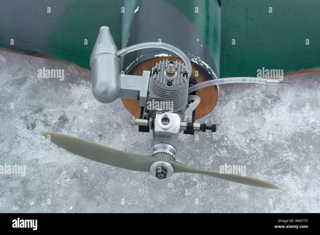 RC Flugzeugmotor Stockfoto