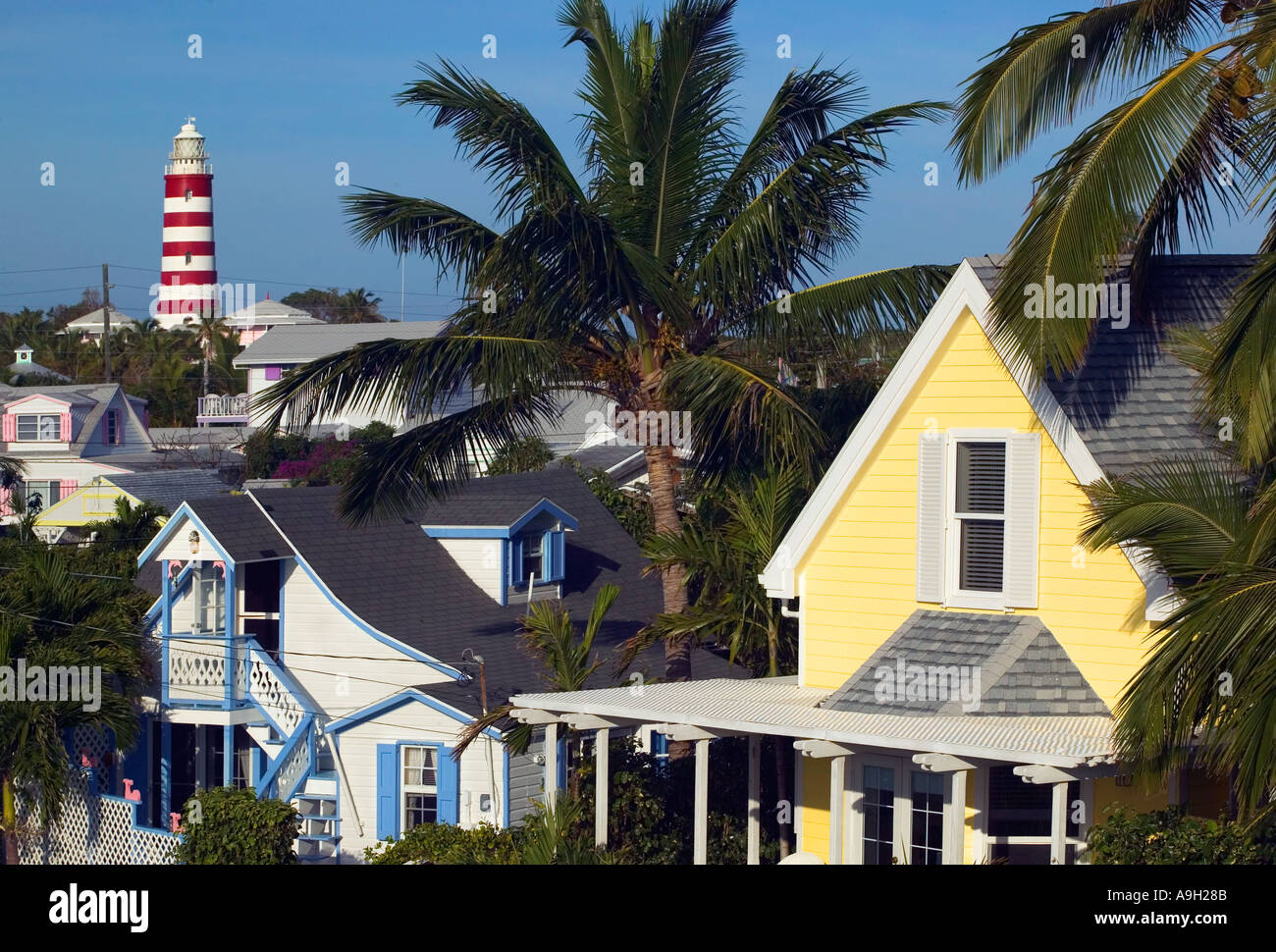Hope Town, Elbow Cay, Bahamas, Caribbean Stockfoto