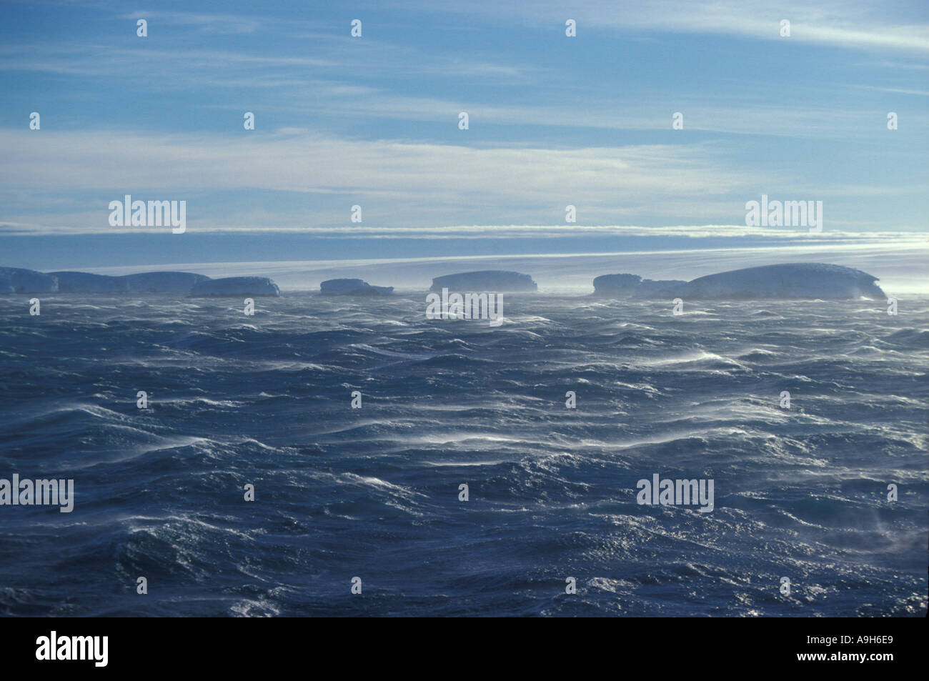 SeaRough Rough Seas Ross Meer Antarktis Stockfoto