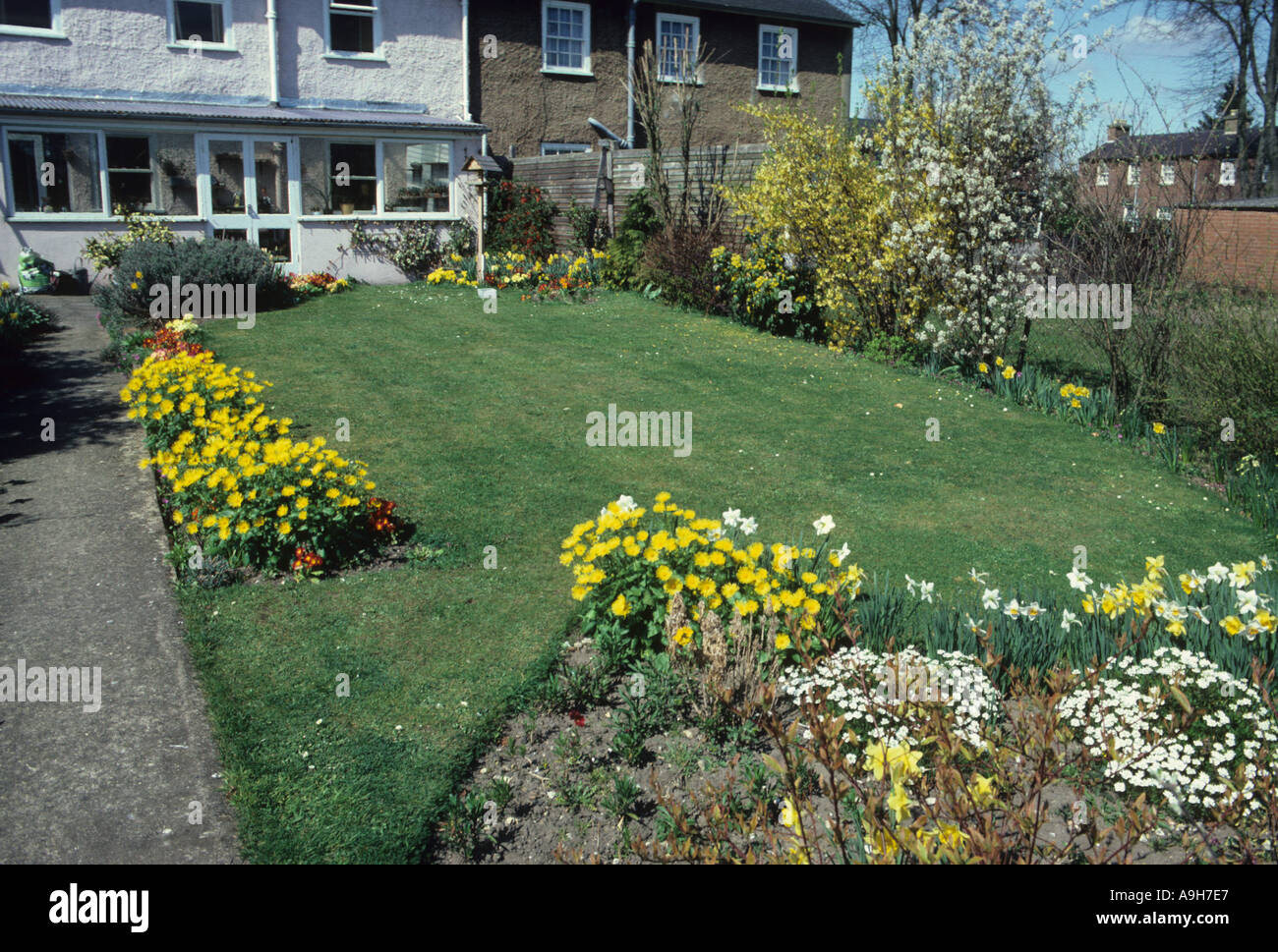 Englischer Garten Frühling Garten Stockfoto