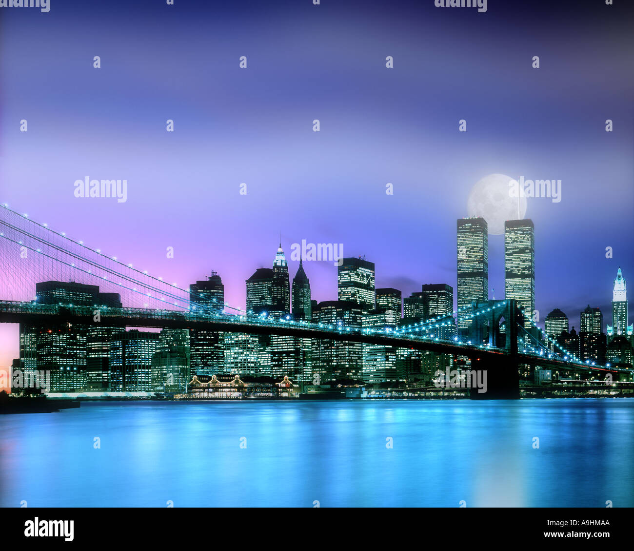 USA - NEW YORK: Manhattan vor 9/11 Stockfoto