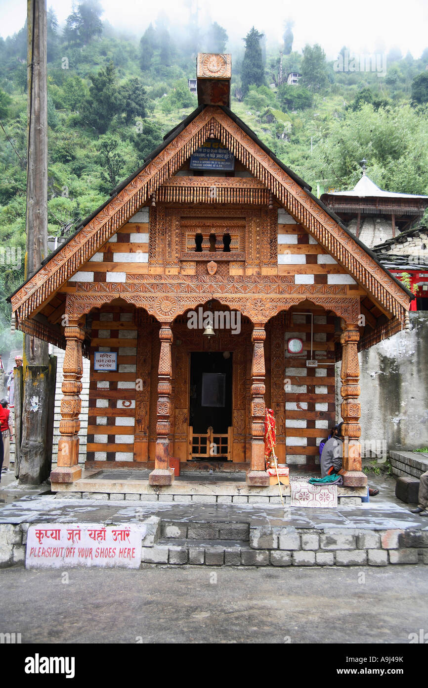 Vasishth Tempel, Manali, Himachal Pradesh, Indien Stockfoto