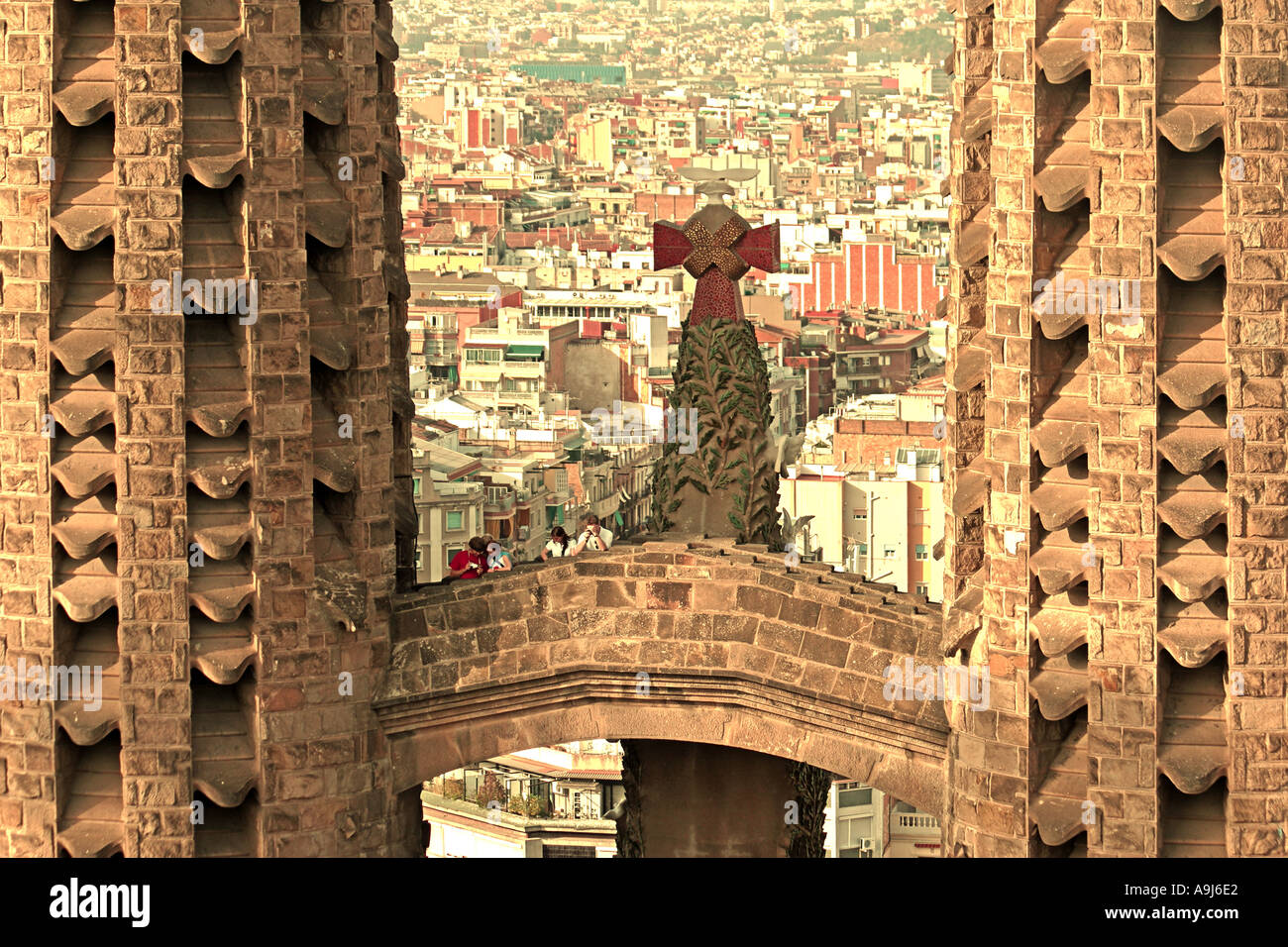 Die Sagrada Familia von Antoni Gaudi in Barcelona, Spanien Stockfoto