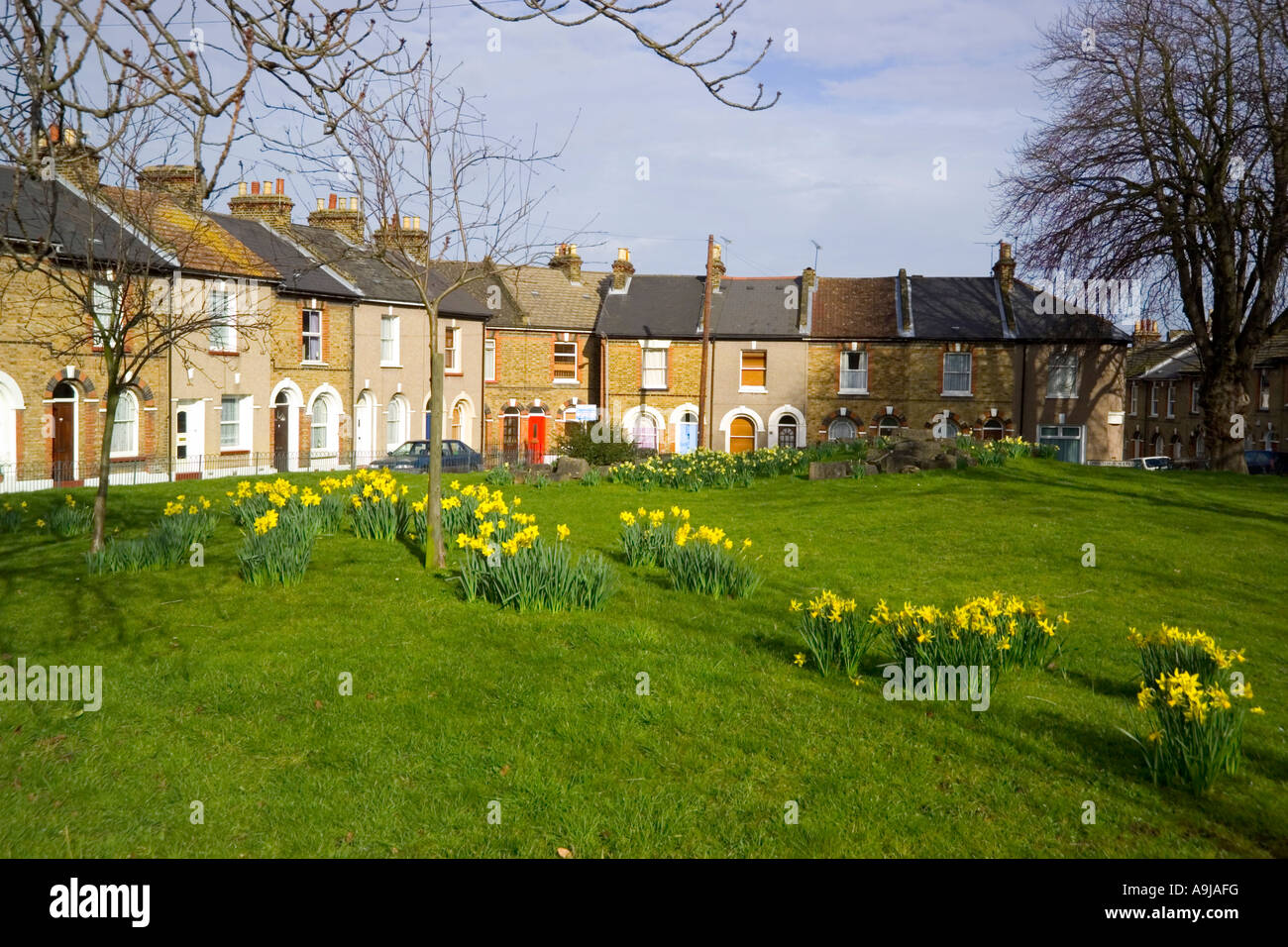 Christ Church Square Gravesend Stockfoto