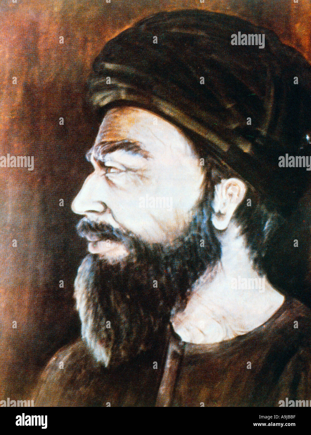 Ali Ibn Rabban Al-Tabari starb 838-870 Ad-Autor der ersten medizinischen Enzyklopädie Astronomie Philosophie Mathematik und Literatur Abu al-Hassan Ali Stockfoto