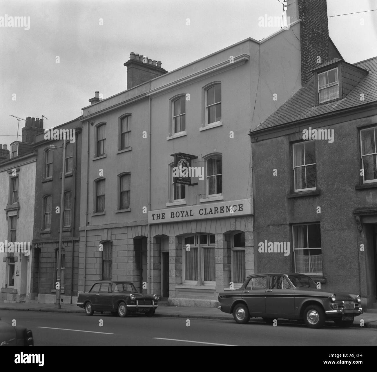 Royal Clarence Devonport Devon 1974 in 6 x 6 Reihe 0054 Stockfoto