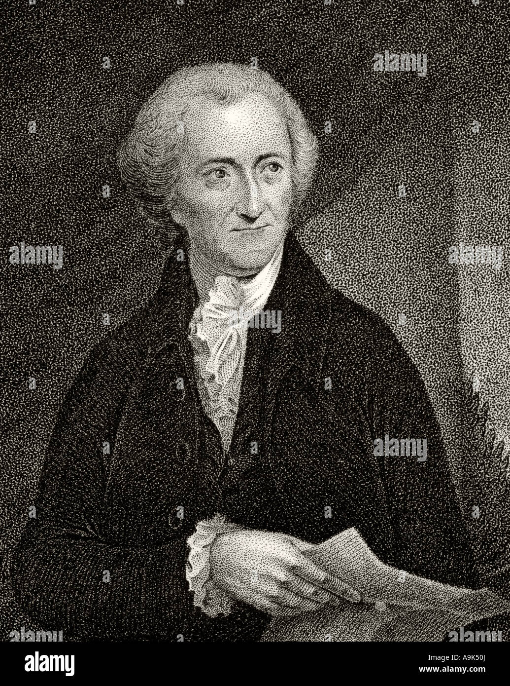 George Read, 1733- 1798. Amerikanischer Staatsmann und Gründungsvater. Stockfoto