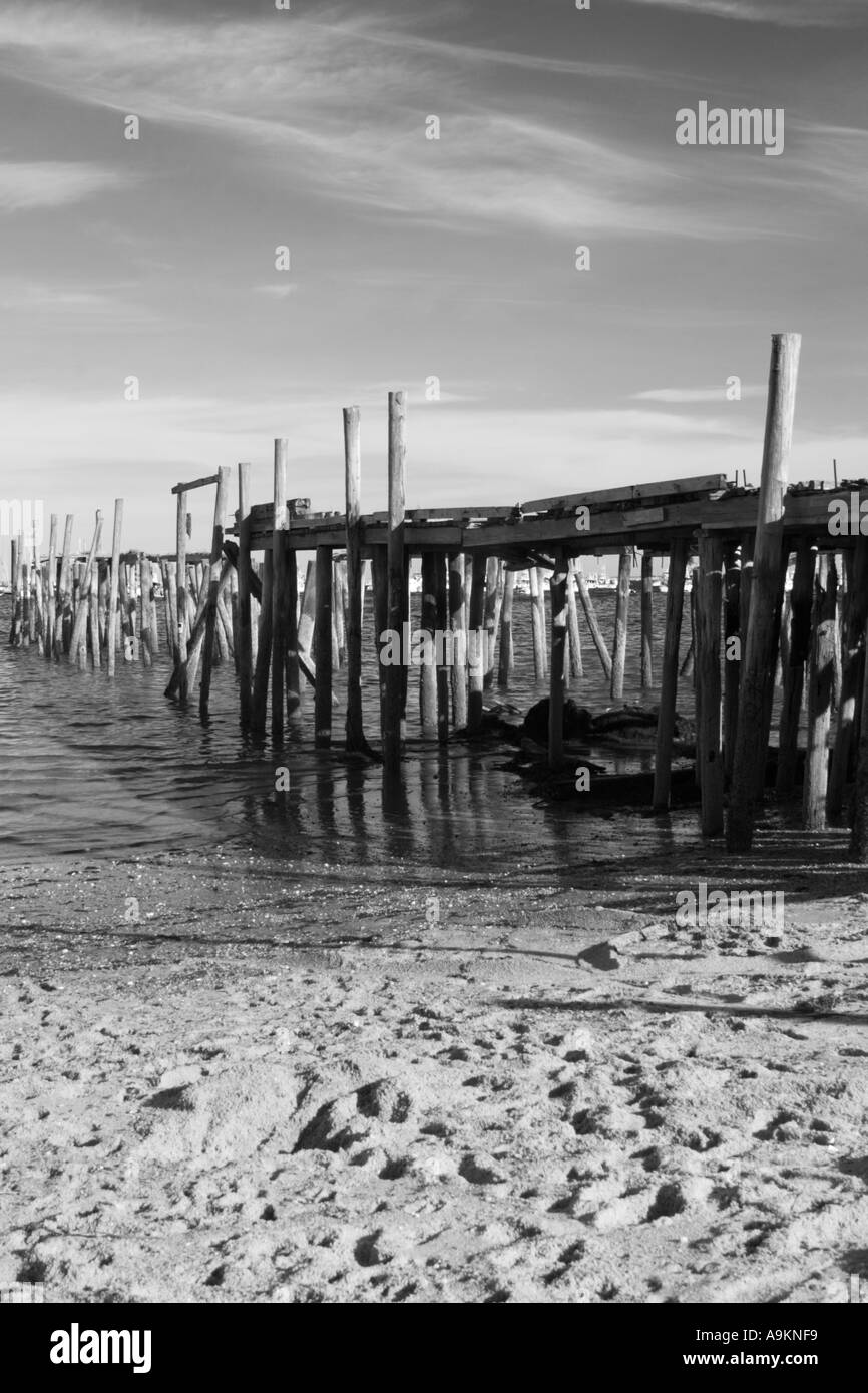 Alte Mole in Provincetown MA Hinweis Nr. Property-Release Editiorial Nutzung nur Stockfoto