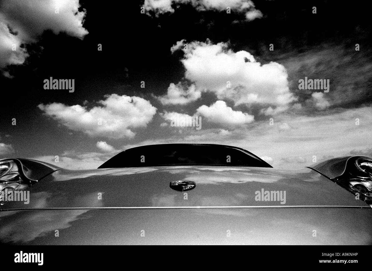 Porsche 911 Turbo. Deutsche Autohersteller 1948 bis heute. Porsche Auto Abzeichen Marke Deutsche Motiv Autobauer Stockfoto