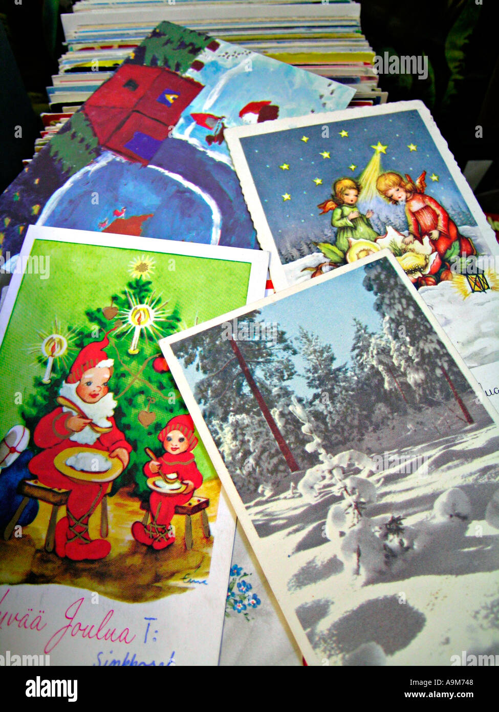 Altmodische weihnachtskarten Fotos und Bildmaterial in hoher