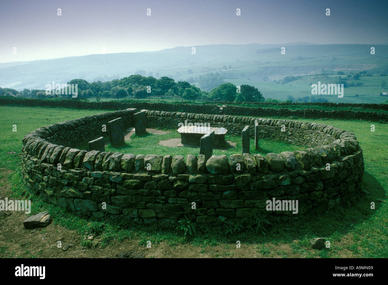 Riley Graves Peak District Eyam Derbyshire die große Plage des britischen HOMER SYKES aus den 1660er Jahren Stockfoto