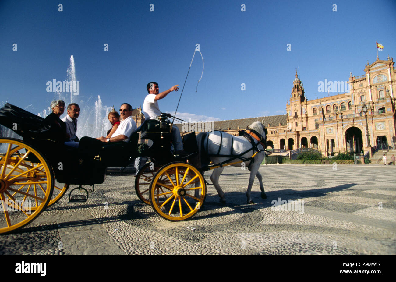 Plaza de España - Sevilla, Andalusien, Spanien Stockfoto