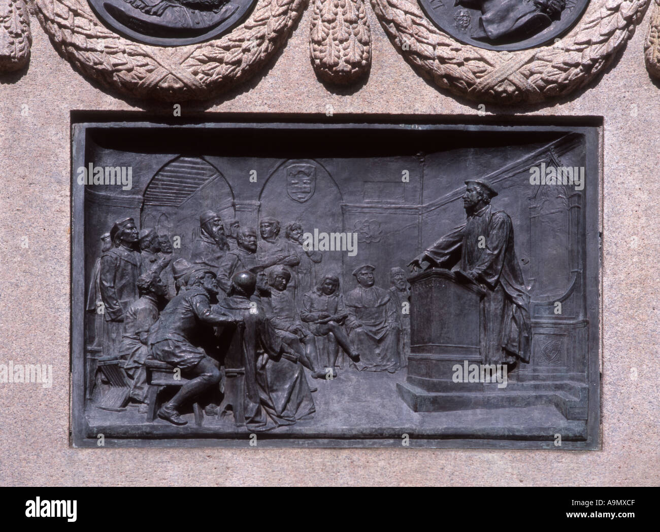 Rom, Lazio, Italien. Campo dei Fiori. Denkmal für Giordano Bruno (1889) Stockfoto