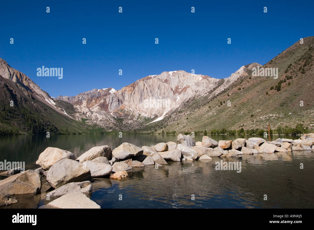 Convict Lake in der östlichen Sierra Nevada Inyo National Forest Kalifornien Stockfoto