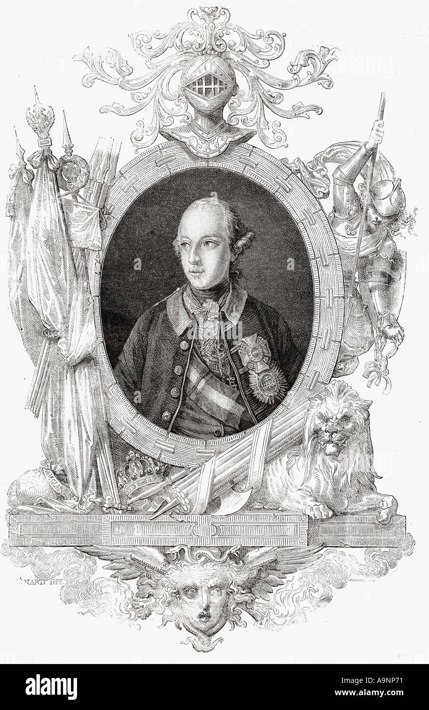 Joseph II., 1741 - 1790. Kaiser des Heiligen Römischen Reiches, Erzherzog von Österreich, König von Ungarn und Kroatien und König von Böhmen. Stockfoto