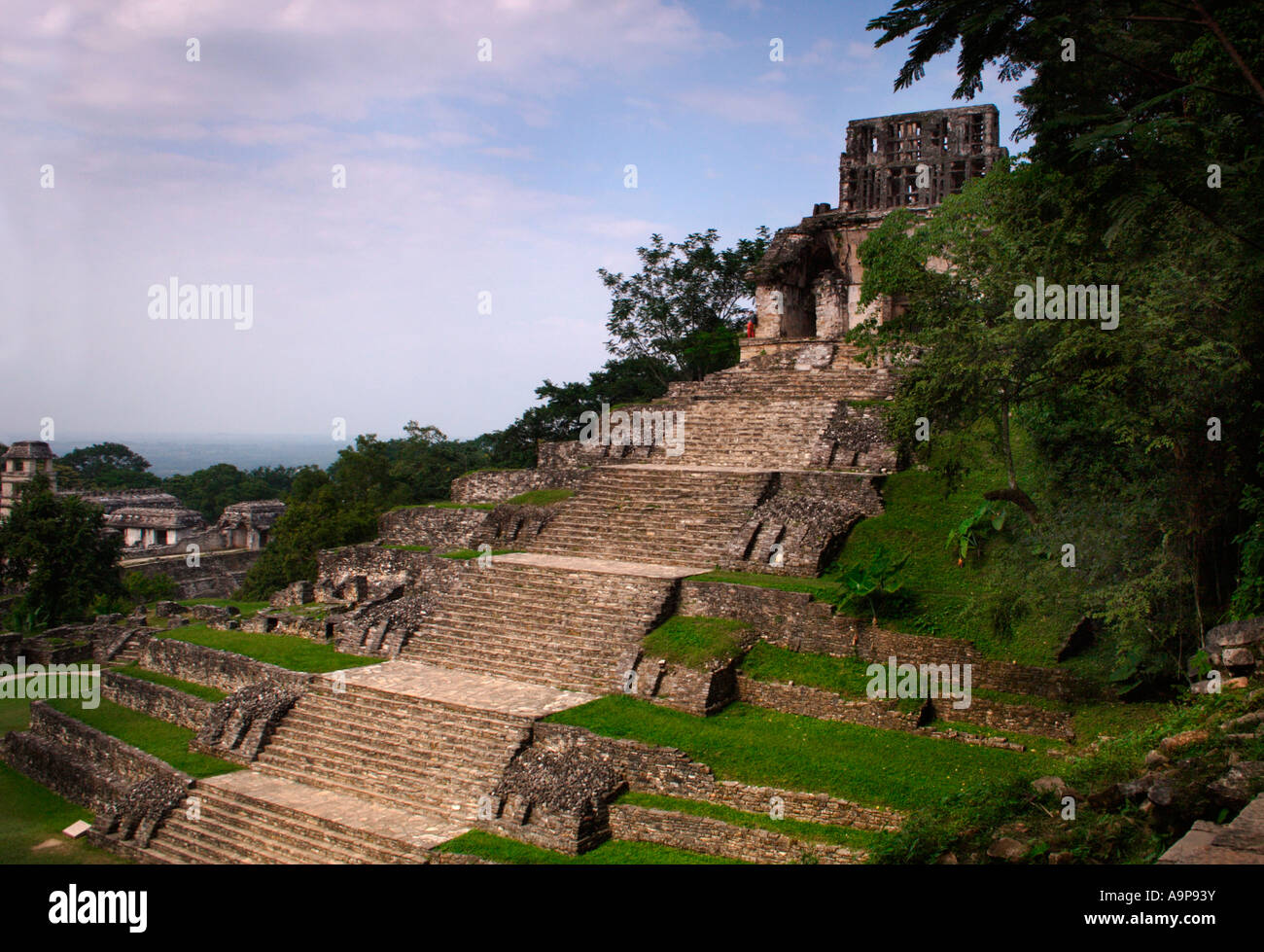 Palenque, archäologische Maya Ruine, Chiapas, Mexiko Stockfoto