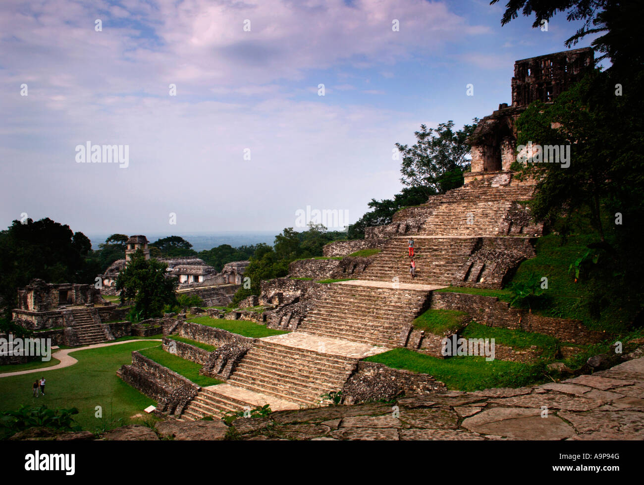 Palenque, archäologische Maya Ruine, Chiapas, Mexiko Stockfoto