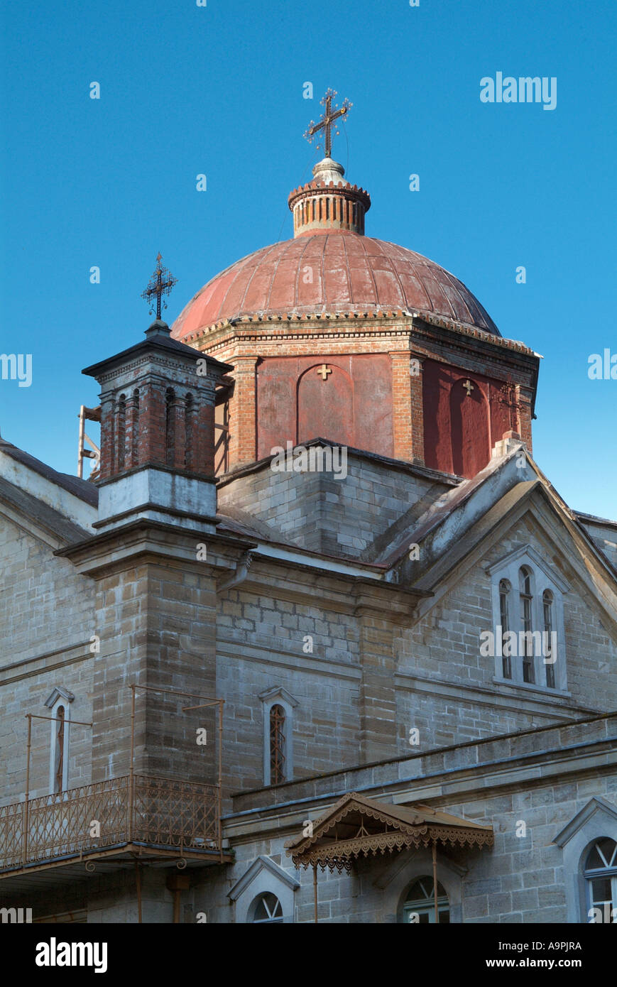 Zografos Zografou Zograf Zografski Manastir Kloster Berg Berg Athos Griechenland griechische orthodoxe christliche Kirche EU Europa 9. Stockfoto