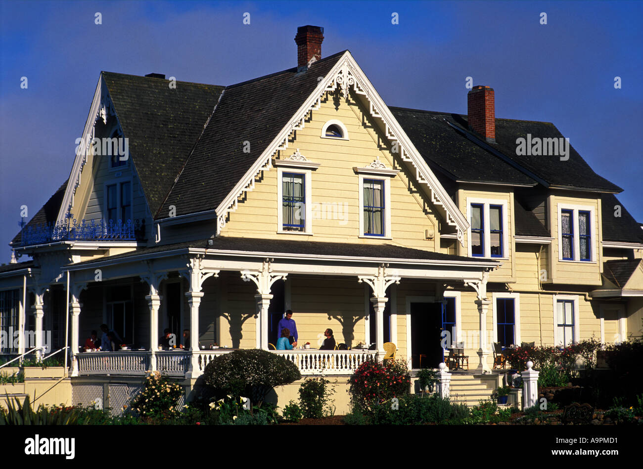 USA Kalifornien Mendocino viktorianischen Haus als ein Bed And breakfast Stockfoto