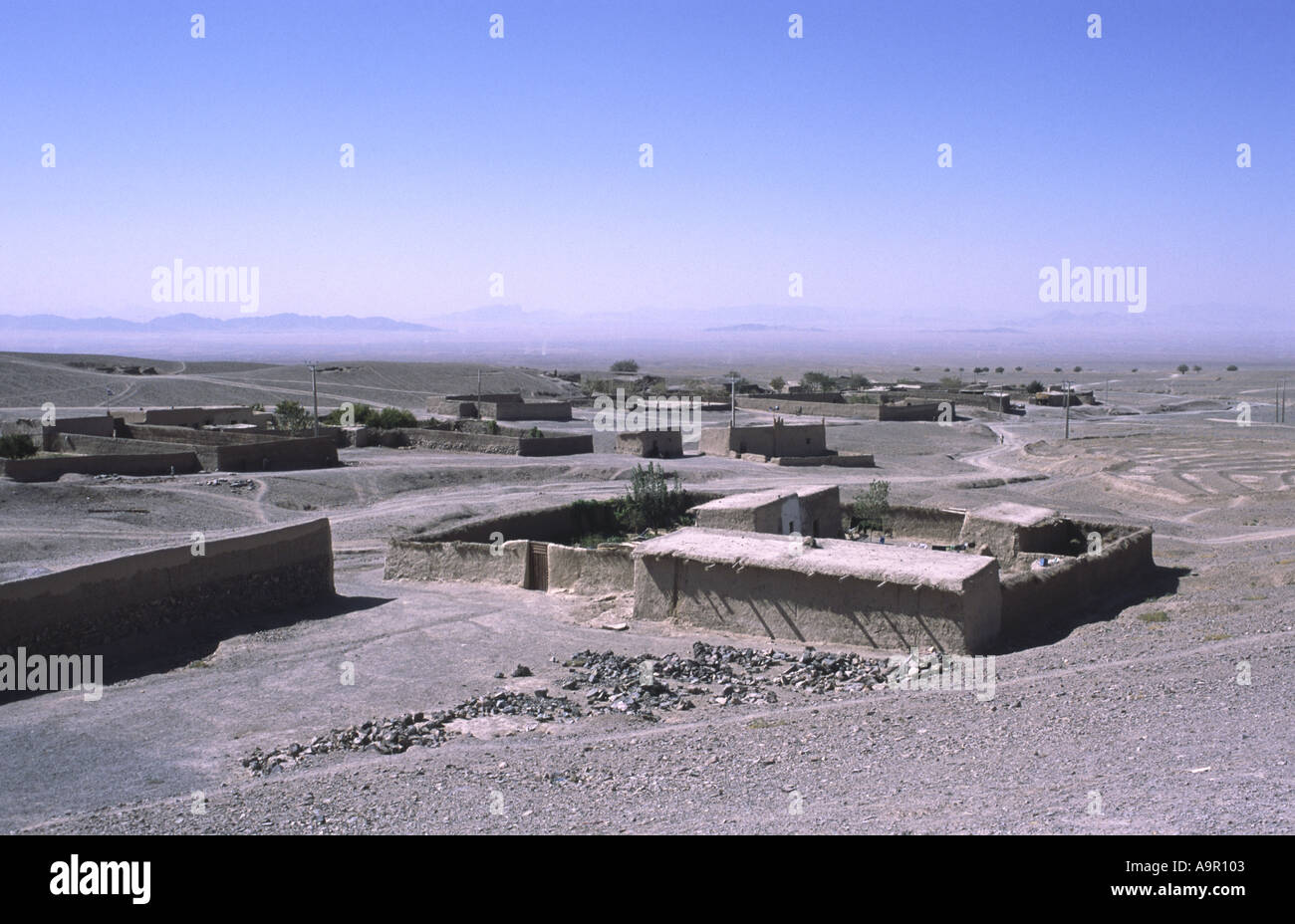 Die abgelegenen nördlichen Belutschistan Dorf von Tor Tangi nahe Grenzstadt Chaman und Überfahrt nach Afghanistan Stockfoto