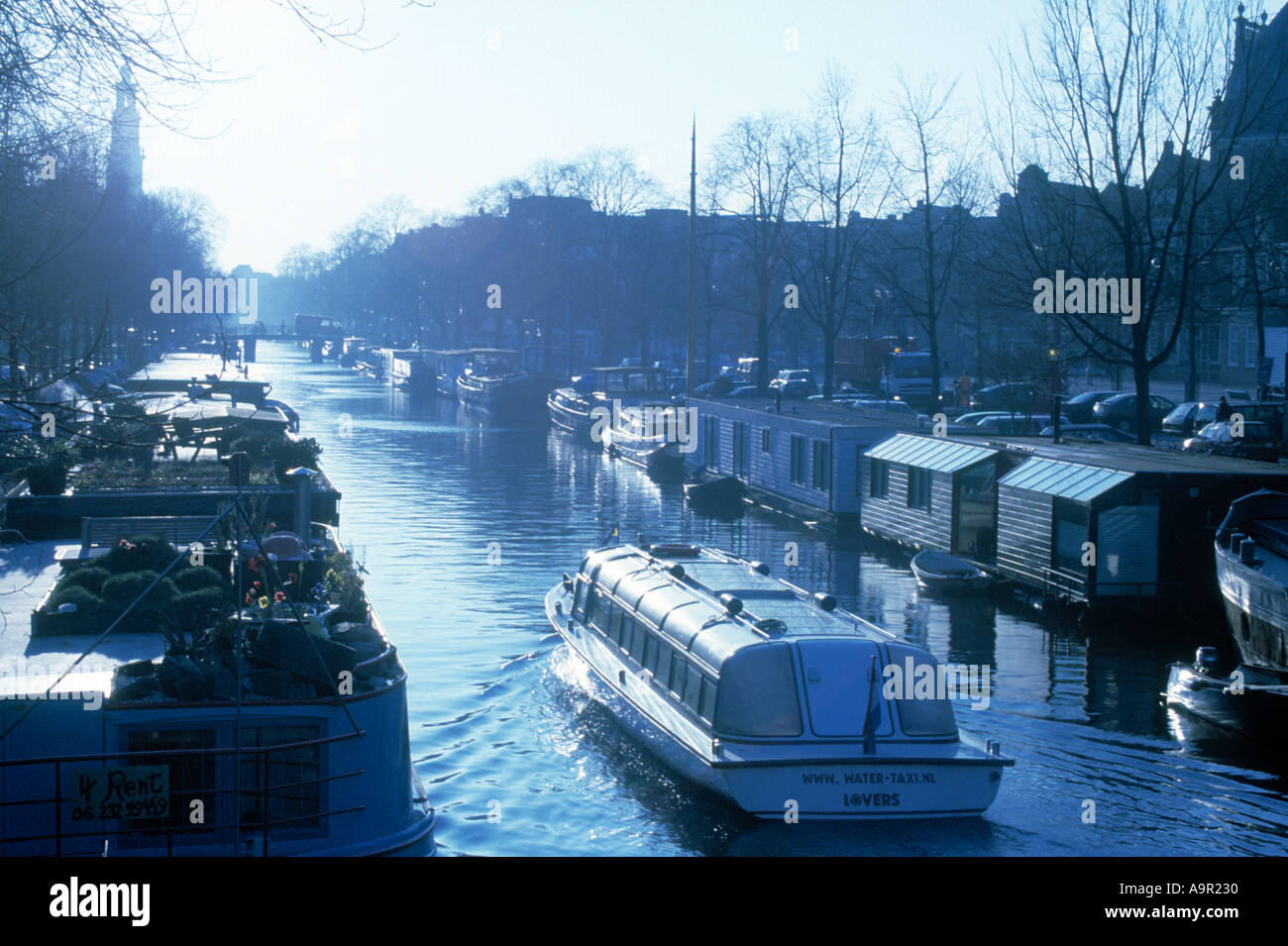 Brouwersgracht Amsterdam Holland im winter Stockfoto