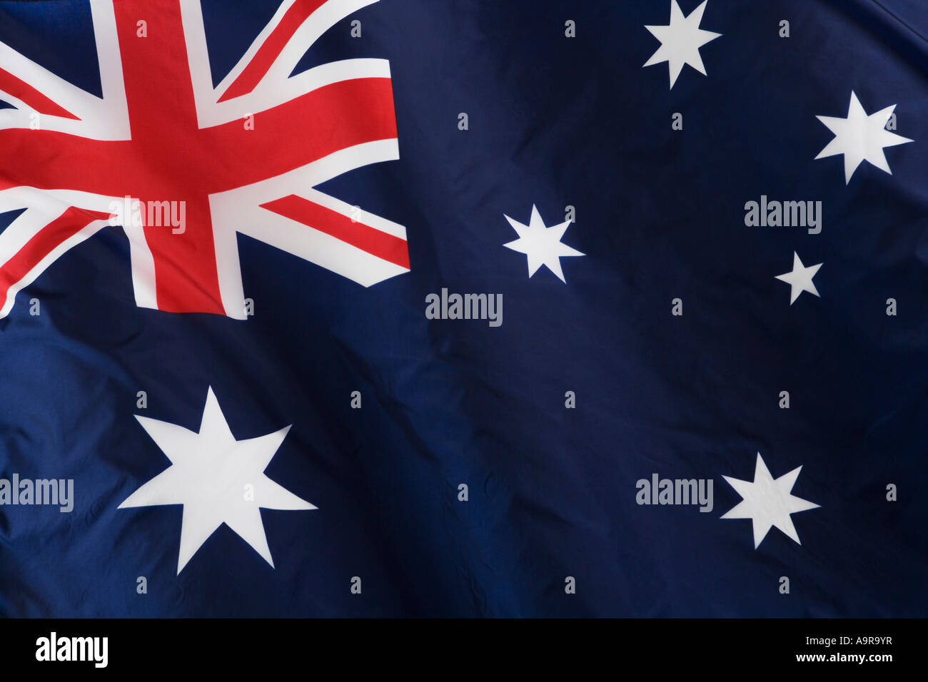 Nahaufnahme von australische Flagge Stockfoto