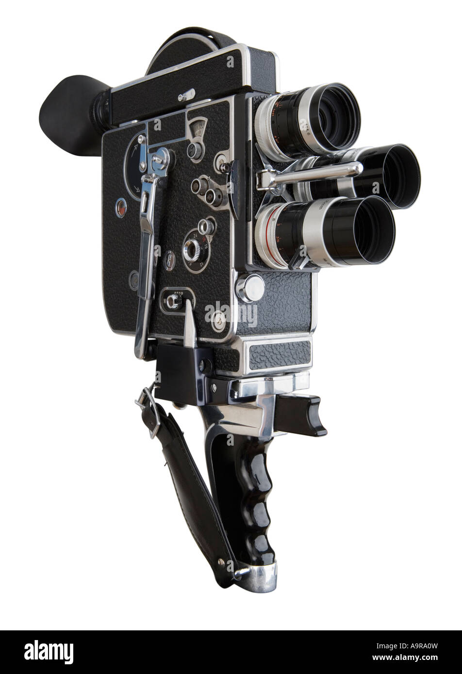 Nahaufnahme von Filmkamera Stockfoto