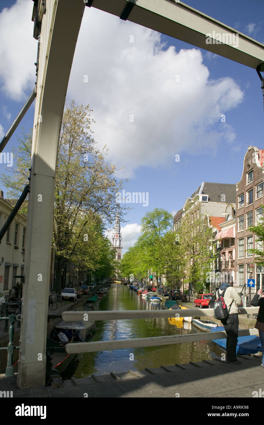 Drehbrücke in Amsterdam Holland Stockfoto