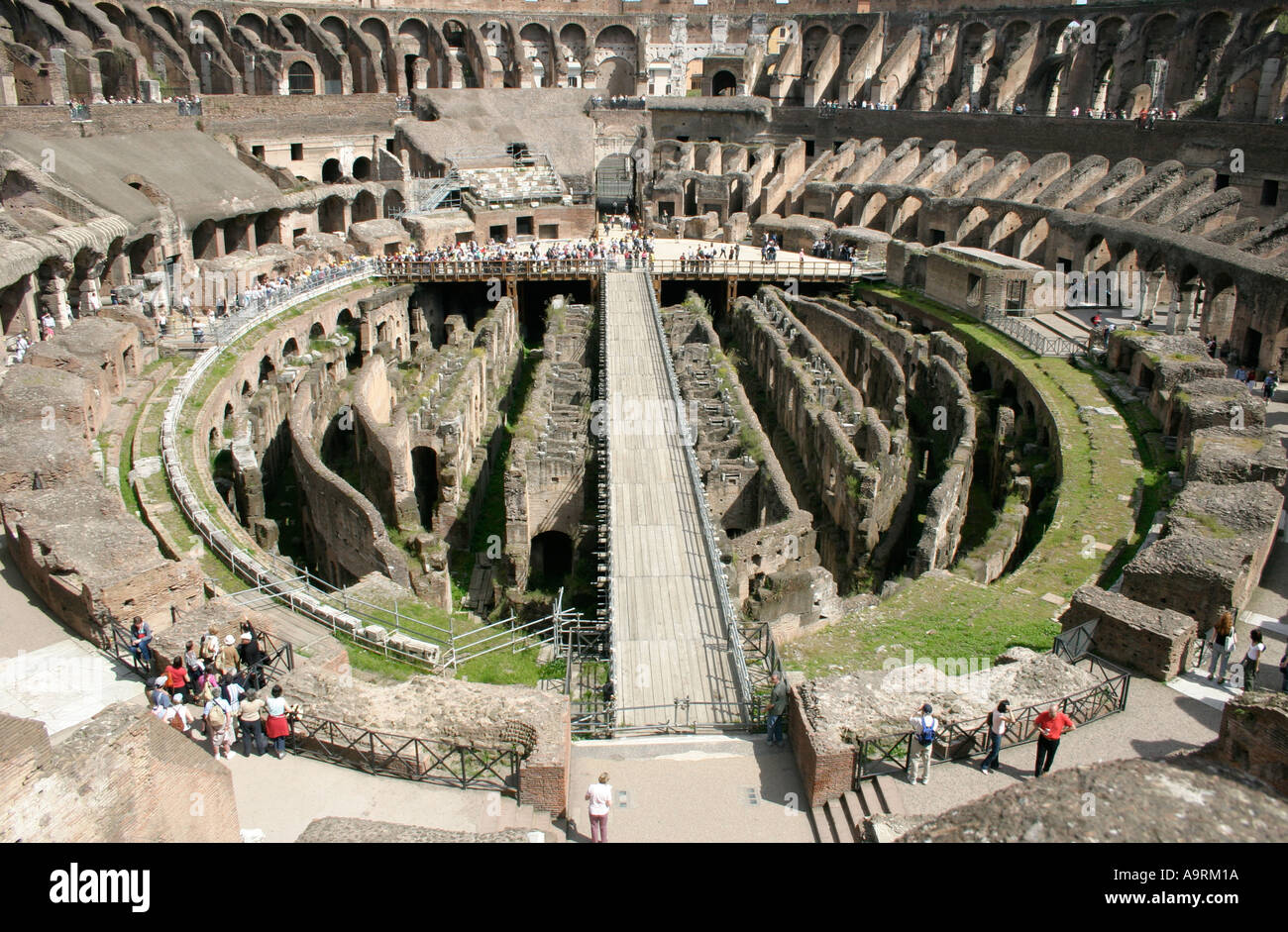 Arena des Kolosseums in Rom, Italien. Stockfoto