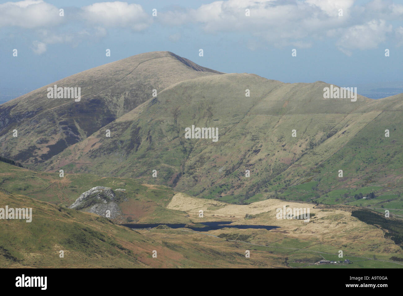 MOEL Eilio von Moel Hebog in Snowdonia, Wales Stockfoto