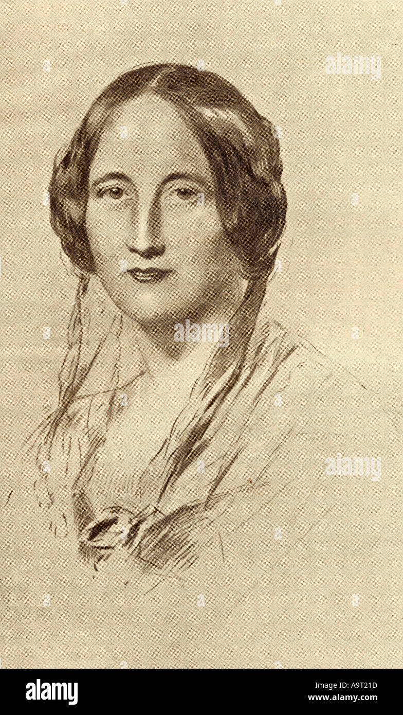 Elizabeth Cleghorn Gaskell, aka Frau Gaskell, 1810-1865. Englische Schriftsteller, Biograf und Short story writer. Stockfoto