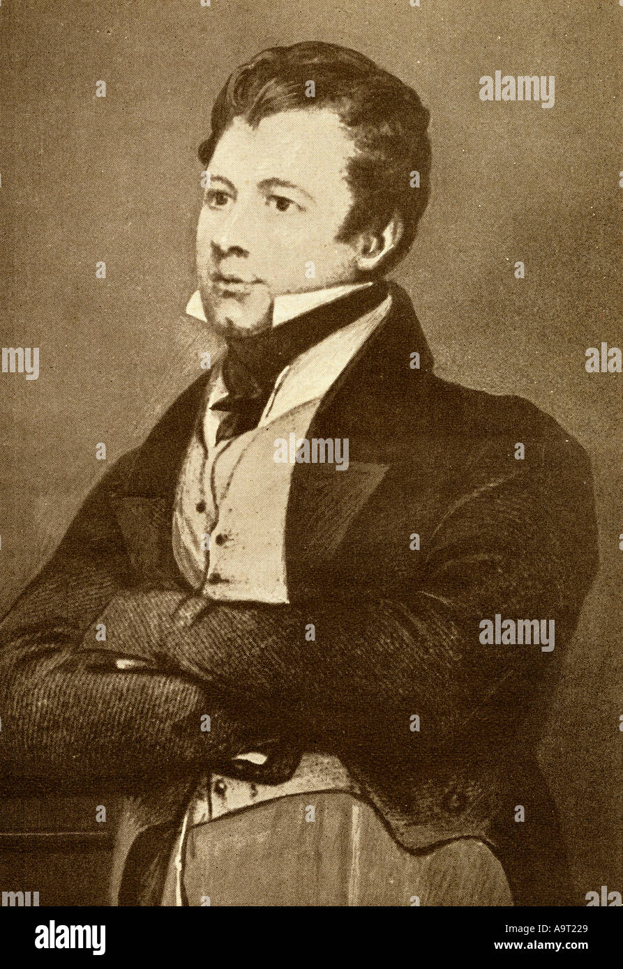 Frederick Marryat aka Captain Marryat, 1792 - 1848. Englische Schriftsteller und Royal Navy Officer. Stockfoto