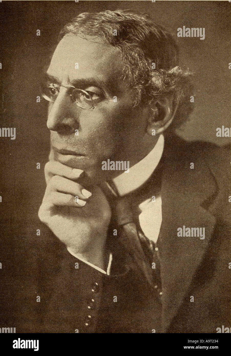 Israel Zangwill, 1864 1926. Englische Schriftsteller. Aus dem Buch das Meisterwerk Bibliothek von kurzen Geschichten, Englisch, Band 9. Stockfoto