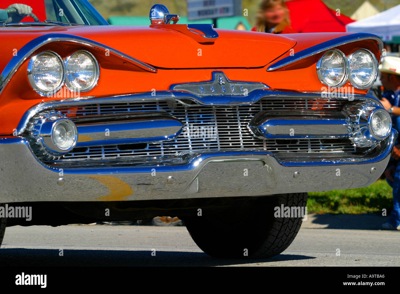 Horizontale Oldtimer Stockfoto