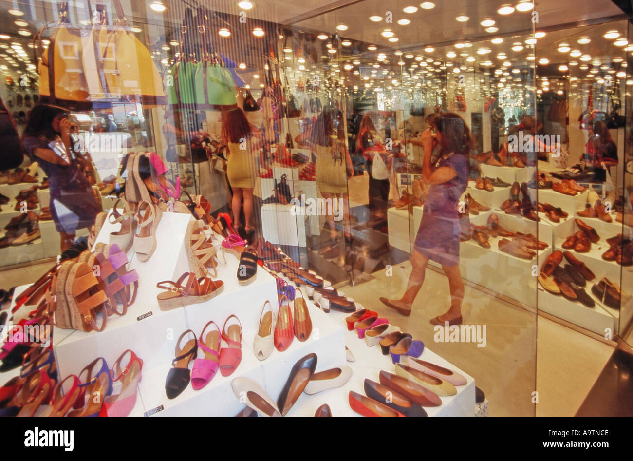 Italien Rom-Schuh-shop Stockfoto